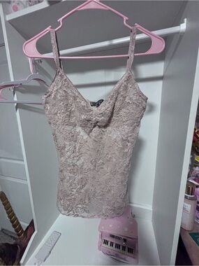 Jeans by Buffalo Lace Cowl Neck Camisole - Blush Pink - Size M
